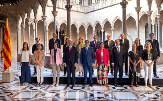 Pleno dels consellers entrantes en el Palau de la Generalitat.