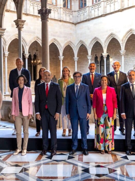 Pleno dels consellers entrantes en el Palau de la Generalitat.