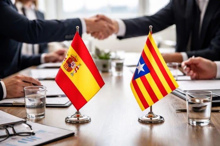 Negociaciones entre representantes de España y Cataluña